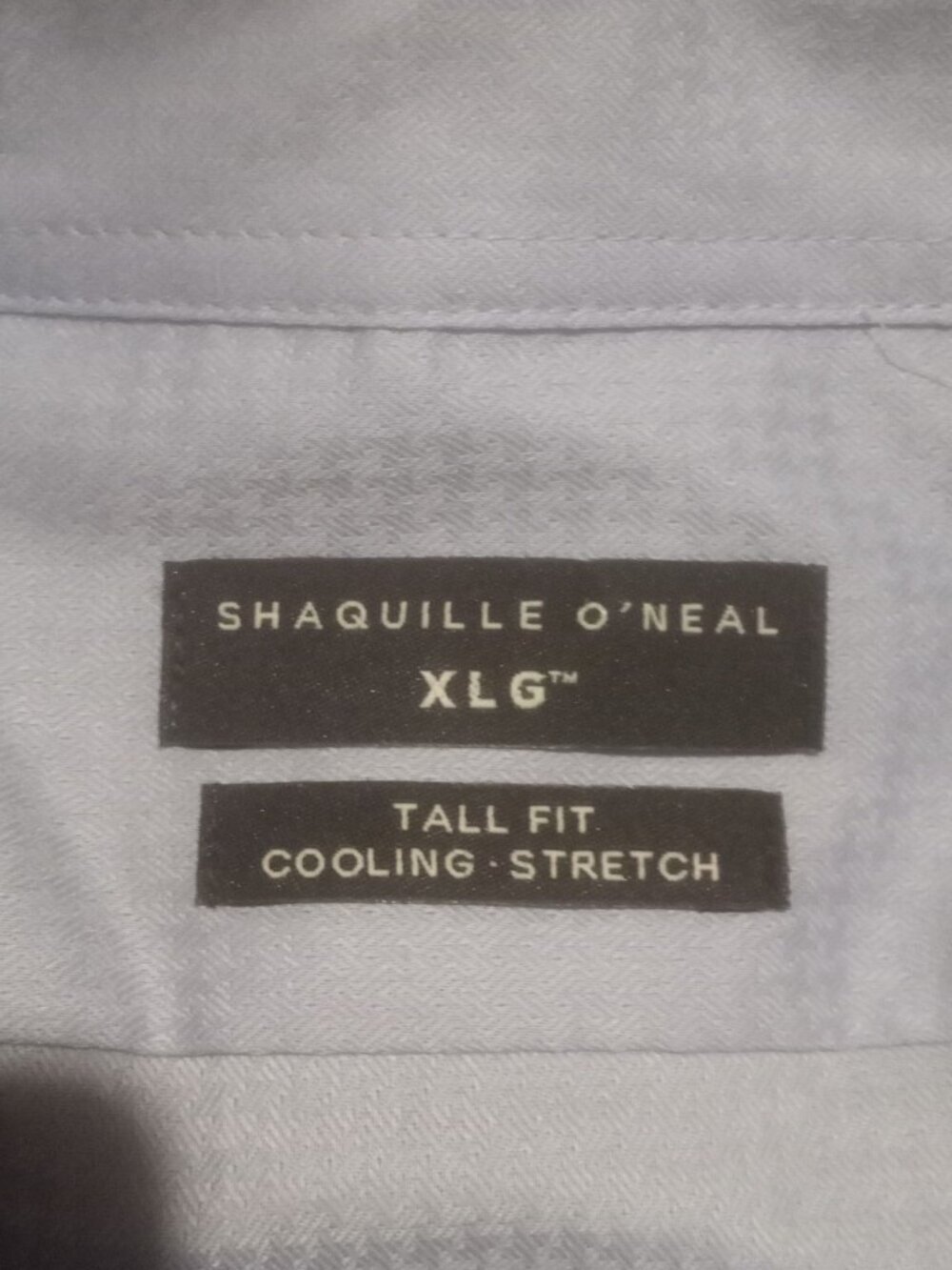 New Shaquille O'Neal XLG Tall Fit Blue Dress Shirt Men's (3XL) 19 37/38 NWT - Picture 10 of 14